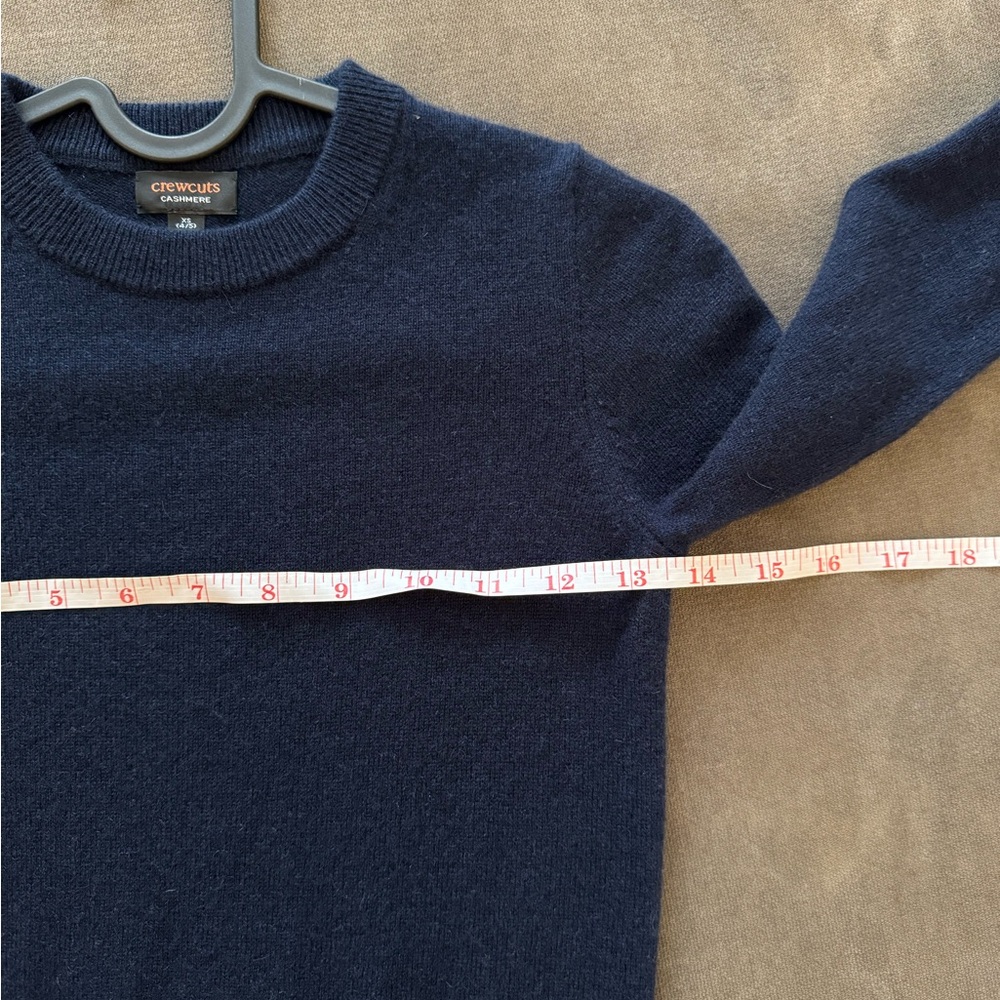 Crewcuts Kids' cashmere crewneck sweater XS (4/5) navy blue - Picture 5 of 6